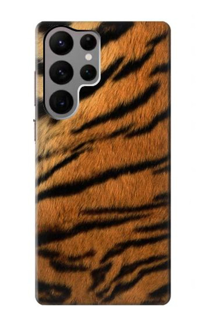 S2962 Tigre Stripes imprimé graphique Etui Coque Housse pour Samsung Galaxy S23 Ultra