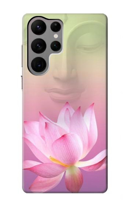 S3511 Fleur de lotus Bouddhisme Etui Coque Housse pour Samsung Galaxy S23 Ultra