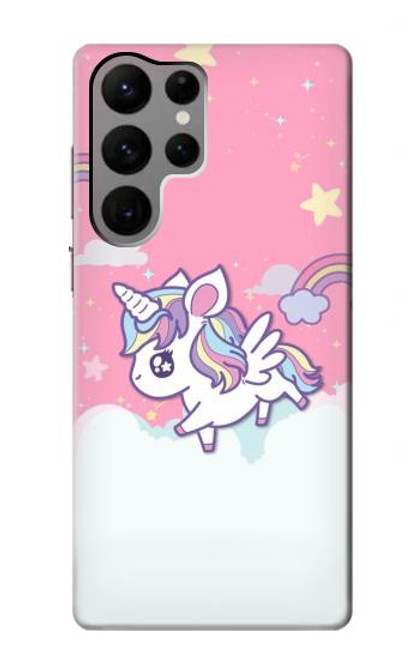 S3518 Licorne Dessin animé Etui Coque Housse pour Samsung Galaxy S23 Ultra