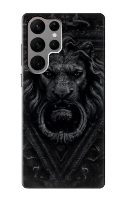 S3619 Lion noir gothique Etui Coque Housse pour Samsung Galaxy S23 Ultra