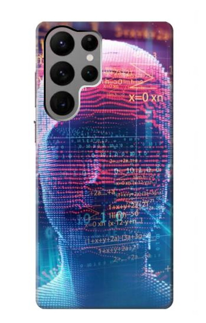 S3800 Visage humain numérique Etui Coque Housse pour Samsung Galaxy S23 Ultra