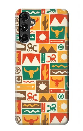 S1873 Motif de l'Ouest Etui Coque Housse pour Samsung Galaxy A14 5G