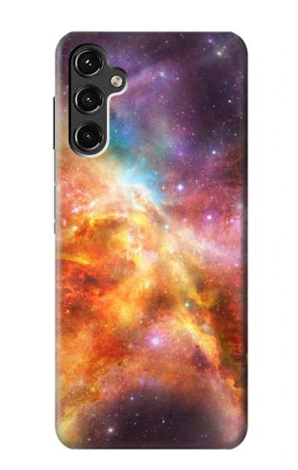 S1963 Nébuleuse Arc en ciel espace Etui Coque Housse pour Samsung Galaxy A14 5G