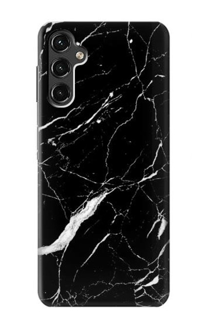 S2895 Noir Marbre imprimé graphique Etui Coque Housse pour Samsung Galaxy A14 5G