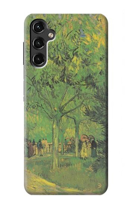 S3748 Van Gogh une ruelle dans un jardin public Etui Coque Housse pour Samsung Galaxy A14 5G