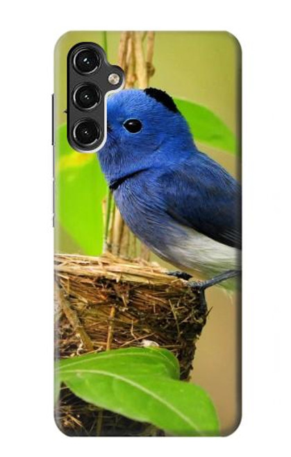 S3839 Oiseau bleu du bonheur Oiseau bleu Etui Coque Housse pour Samsung Galaxy A14 5G