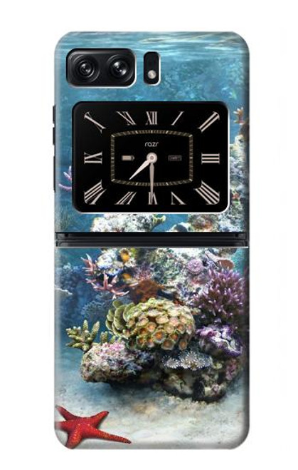 S0227 L'aquarium Etui Coque Housse pour Motorola Moto Razr 2022
