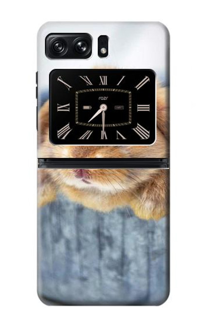 S0242 Lapin mignon Etui Coque Housse pour Motorola Moto Razr 2022