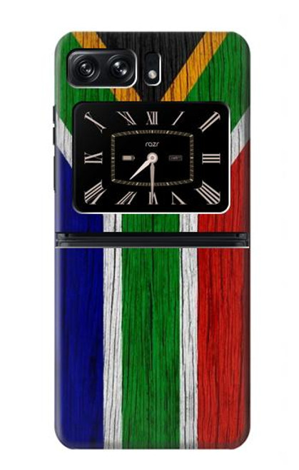 S3464 Afrique du Sud Drapeau Etui Coque Housse pour Motorola Moto Razr 2022