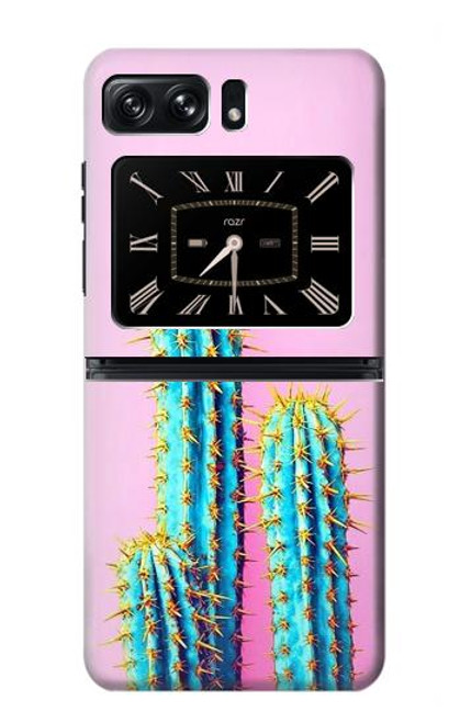 S3673 Cactus Etui Coque Housse pour Motorola Moto Razr 2022