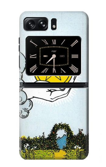 S3722 Carte de tarot Pièces de l'As des Pentacles Etui Coque Housse pour Motorola Moto Razr 2022