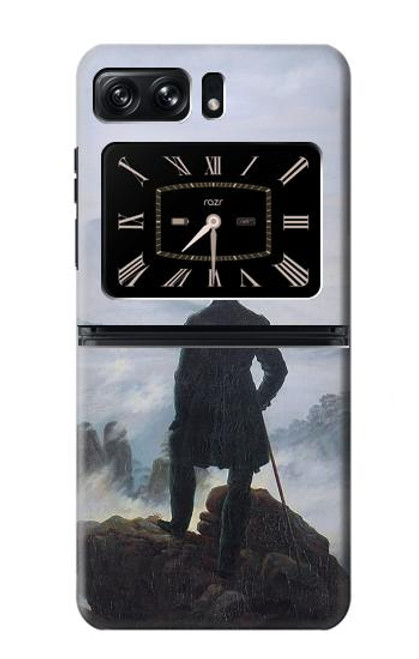 S3789 Wanderer above the Sea of Fog Etui Coque Housse pour Motorola Moto Razr 2022