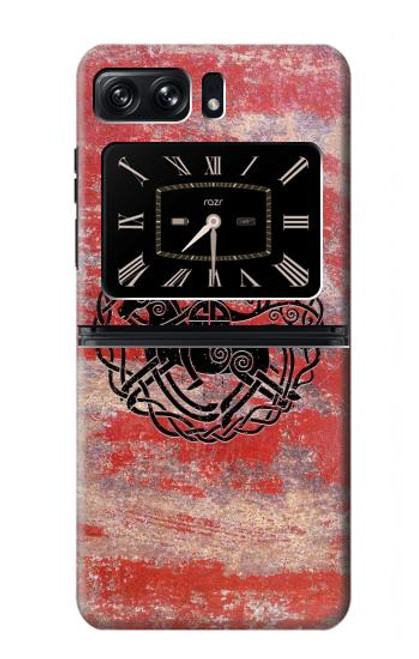 S3831 Symbole antique nordique viking Etui Coque Housse pour Motorola Moto Razr 2022