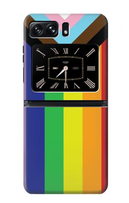 S3846 Drapeau de fierté LGBT Etui Coque Housse pour Motorola Moto Razr 2022