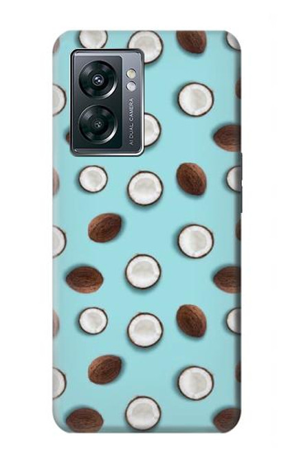 S3860 Motif à pois de noix de coco Etui Coque Housse pour OnePlus Nord N300