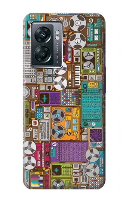 S3879 Griffonnage de musique rétro Etui Coque Housse pour OnePlus Nord N300