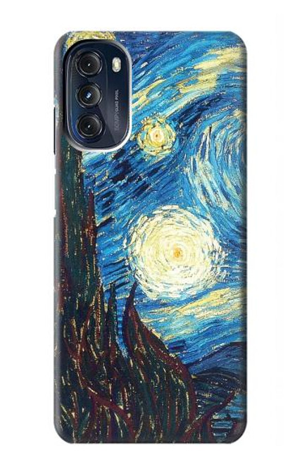 S0582 Van Gogh Starry Nights Etui Coque Housse pour Motorola Moto G 5G (2023)