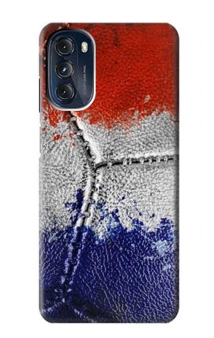 S3304 France Drapeau graphique Football Millésime Etui Coque Housse pour Motorola Moto G 5G (2023)