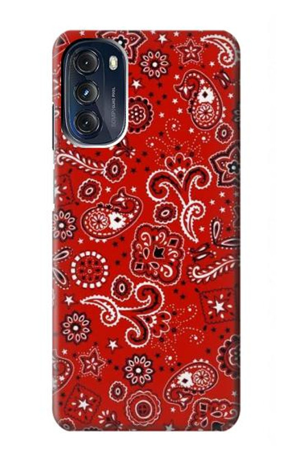 S3354 Rouge classique Bandana Etui Coque Housse pour Motorola Moto G 5G (2023)