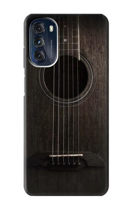 S3834 Guitare noire Old Woods Etui Coque Housse pour Motorola Moto G 5G (2023)