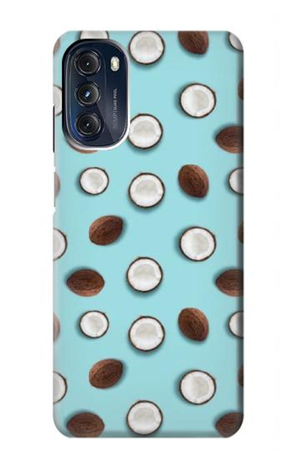 S3860 Motif à pois de noix de coco Etui Coque Housse pour Motorola Moto G 5G (2023)