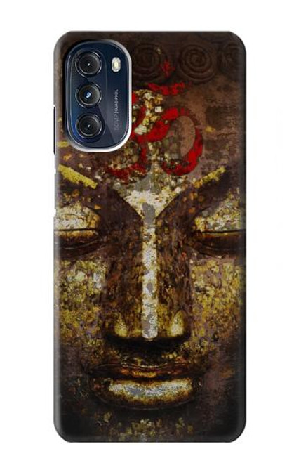 S3874 Symbole Ohm du visage de Bouddha Etui Coque Housse pour Motorola Moto G 5G (2023)