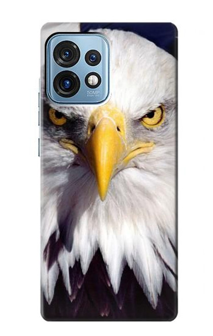 S0854 Aigle américain Etui Coque Housse pour Motorola Edge+ (2023), X40, X40 Pro, Edge 40 Pro