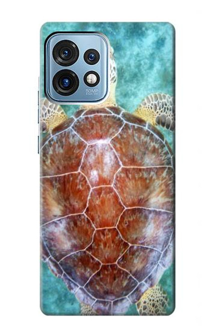 S1424 Tortue de mer Etui Coque Housse pour Motorola Edge+ (2023), X40, X40 Pro, Edge 40 Pro