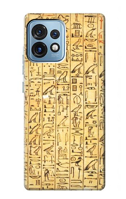 S1625 Textes des Sarcophages égyptiens Etui Coque Housse pour Motorola Edge+ (2023), X40, X40 Pro, Edge 40 Pro