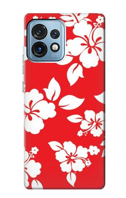 S1949 Motif Hibiscus hawaïenne Etui Coque Housse pour Motorola Edge+ (2023), X40, X40 Pro, Edge 40 Pro