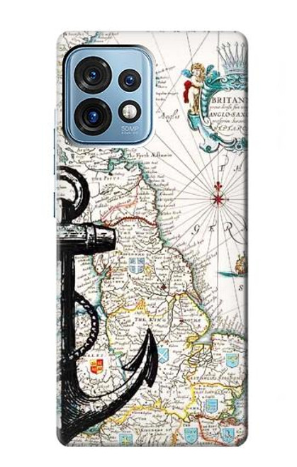 S1962 Graphique nautique Etui Coque Housse pour Motorola Edge+ (2023), X40, X40 Pro, Edge 40 Pro