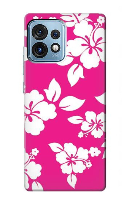 S2246 Motif rose Hawai Hibiscus Etui Coque Housse pour Motorola Edge+ (2023), X40, X40 Pro, Edge 40 Pro