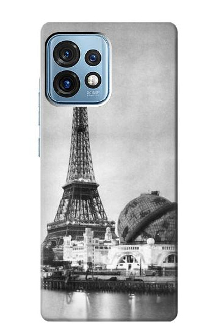 S2350 Vieille Tour Eiffel Paris Etui Coque Housse pour Motorola Edge+ (2023), X40, X40 Pro, Edge 40 Pro