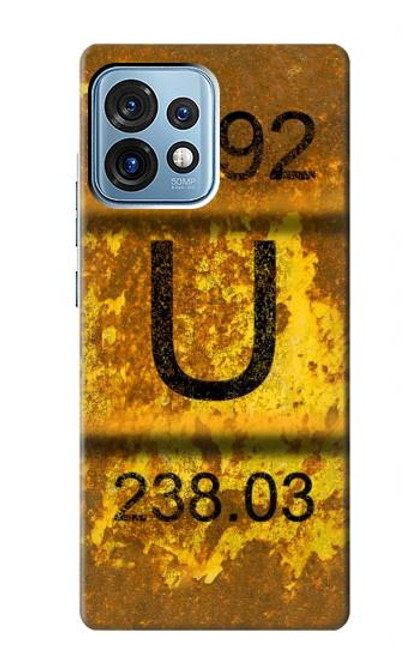 S2447 Vieux nucléaire d'uranium Rusty déchets Baril Etui Coque Housse pour Motorola Edge+ (2023), X40, X40 Pro, Edge 40 Pro