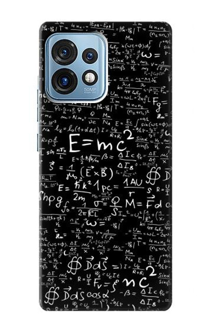 S2574 Mathématiques Physique Noirboard équation Etui Coque Housse pour Motorola Edge+ (2023), X40, X40 Pro, Edge 40 Pro