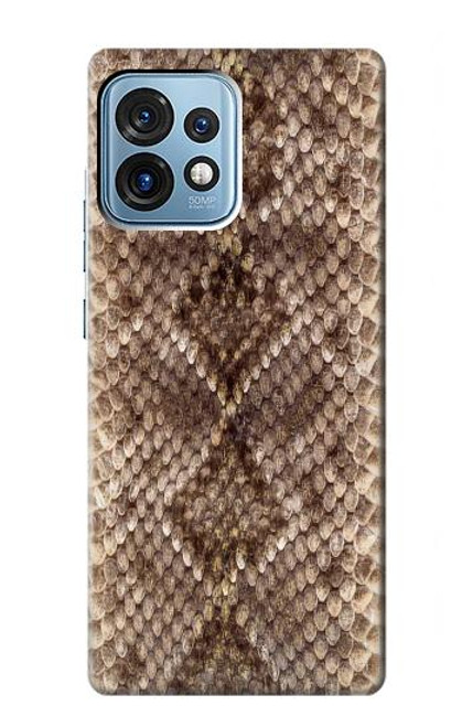 S2875 Rattle Serpent Imprimé graphique Peau Etui Coque Housse pour Motorola Edge+ (2023), X40, X40 Pro, Edge 40 Pro