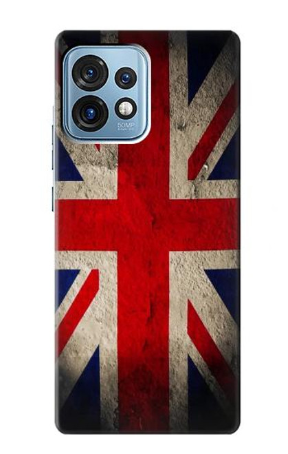 S2894 Drapeau britannique millésimé Etui Coque Housse pour Motorola Edge+ (2023), X40, X40 Pro, Edge 40 Pro