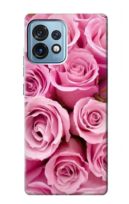 S2943 Rose rose Etui Coque Housse pour Motorola Edge+ (2023), X40, X40 Pro, Edge 40 Pro
