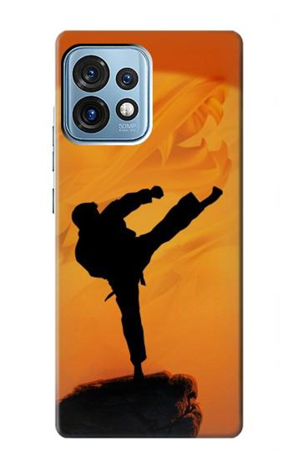 S3024 Kung Fu Karate Combattant Etui Coque Housse pour Motorola Edge+ (2023), X40, X40 Pro, Edge 40 Pro