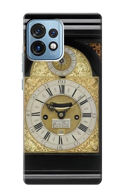 S3144 Support Antique Horloge Etui Coque Housse pour Motorola Edge+ (2023), X40, X40 Pro, Edge 40 Pro