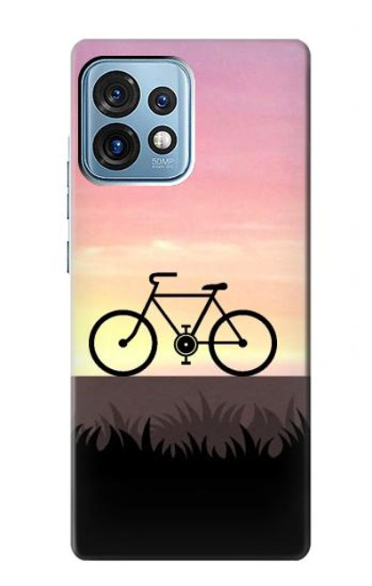 S3252 vélo Coucher de soleil Etui Coque Housse pour Motorola Edge+ (2023), X40, X40 Pro, Edge 40 Pro