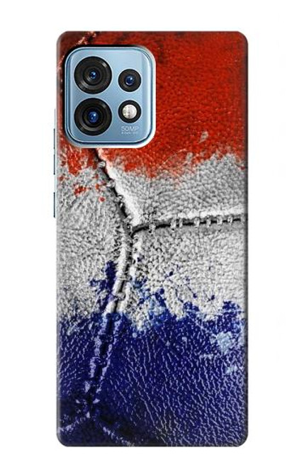 S3304 France Drapeau graphique Football Millésime Etui Coque Housse pour Motorola Edge+ (2023), X40, X40 Pro, Edge 40 Pro