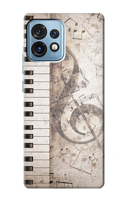 S3390 Note de musique Etui Coque Housse pour Motorola Edge+ (2023), X40, X40 Pro, Edge 40 Pro