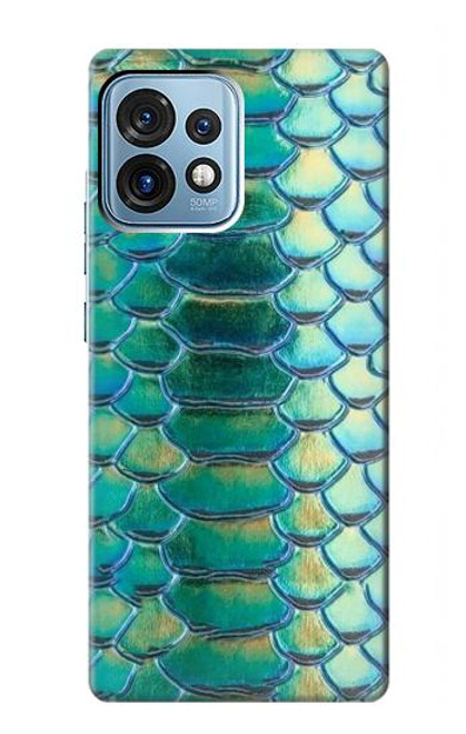 S3414 Vert Serpent Échelle graphique Imprimer Etui Coque Housse pour Motorola Edge+ (2023), X40, X40 Pro, Edge 40 Pro