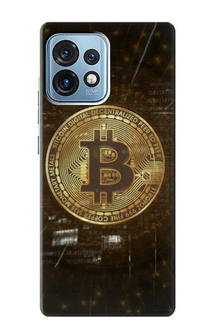 S3798 Crypto-monnaie Bitcoin Etui Coque Housse pour Motorola Edge+ (2023), X40, X40 Pro, Edge 40 Pro