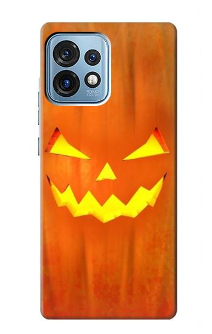 S3828 Citrouille d'Halloween Etui Coque Housse pour Motorola Edge+ (2023), X40, X40 Pro, Edge 40 Pro
