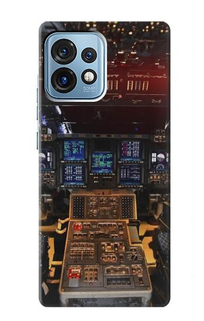 S3836 Poste de pilotage d'avion Etui Coque Housse pour Motorola Edge+ (2023), X40, X40 Pro, Edge 40 Pro