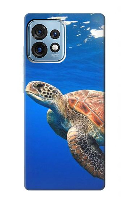 S3898 Tortue de mer Etui Coque Housse pour Motorola Edge+ (2023), X40, X40 Pro, Edge 40 Pro