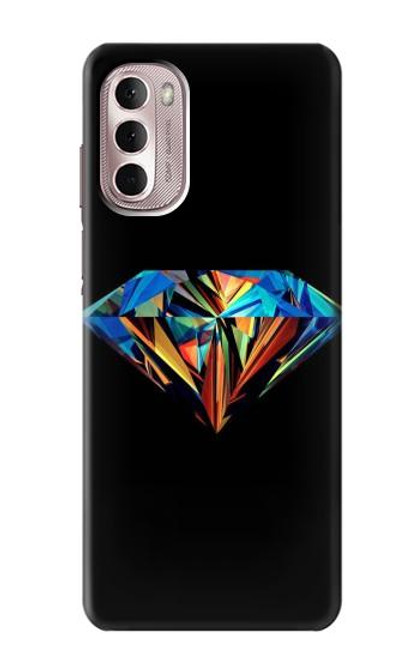 S3842 Diamant coloré abstrait Etui Coque Housse pour Motorola Moto G Stylus 4G (2022)