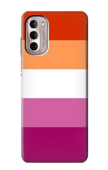 S3887 Drapeau de la fierté lesbienne Etui Coque Housse pour Motorola Moto G Stylus 4G (2022)